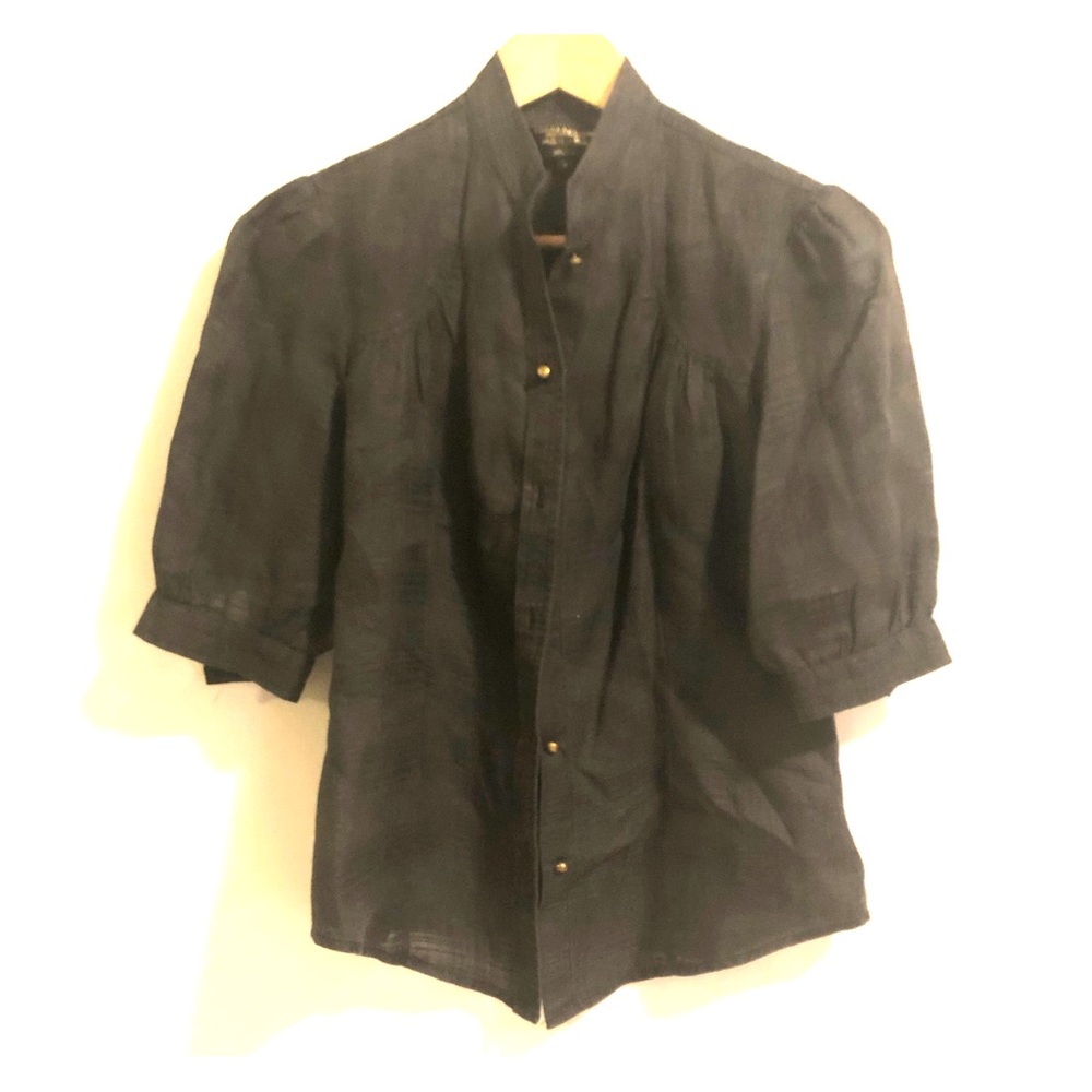 Cloak and Dagger cap sleeve with gold buttons